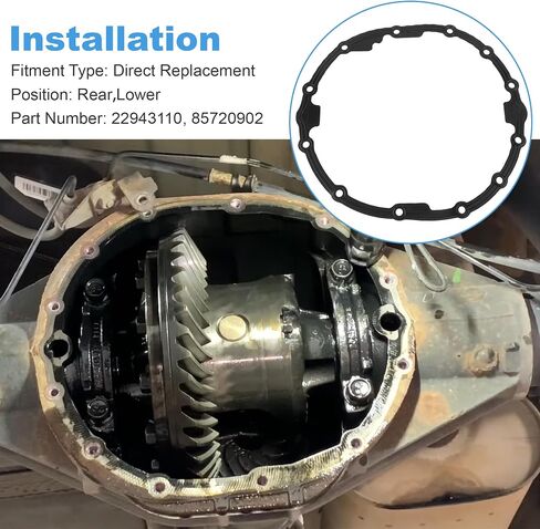 Rear Axle Housing Cover Gasket Differential Seal 22943110 85720902 for Chevrolet Silverado GMC Sierra 1500 2014-2025 Yukon XL 2015-2020 in Saudi Arabia