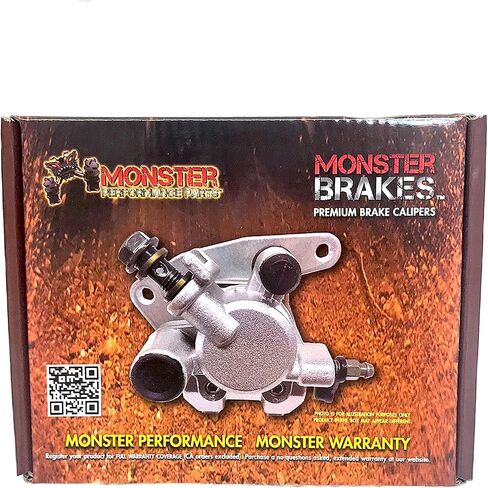Monster Loaded Front Brake Calipers for Honda TRX250X/EX & TRX400X/EX, Left & Right, Precision Machined, Quiet Operation, Corrosion Resistant, Optimal Braking in Saudi Arabia