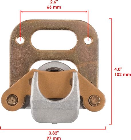 Caltric Front Left Right Brake Caliper with Pads Compatible with Polaris Trail Boss 350 L 4X4 1990-1993 in Saudi Arabia