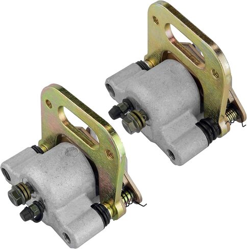 Caltric Front Left Right Brake Caliper with Pads Compatible with Polaris Trail Boss 350 L 4X4 1990-1993 in Saudi Arabia
