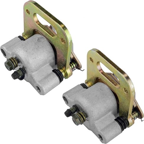 Caltric Front Left Right Brake Caliper with Pads Compatible with Polaris Trail Boss 350 L 4X4 1990-1993 in Saudi Arabia