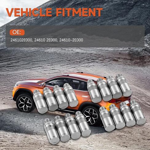 16 PCS 24610-2E000 246102E000 Rocker Rocker Arms متوافق مع Elantra GT 1.8L/2.0L (2011-2017) ، ل Tucson (2013-2018) ، لـ Kia Forte/Soul 1.8L/2.0L (2012-2020) in Kuwait