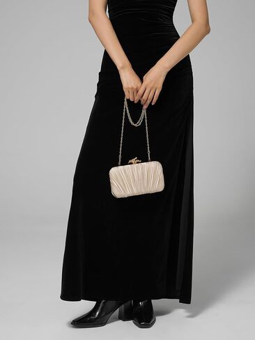 محافظ Chunli Clutch للنساء المساء/الزفاف الأنيق كيس المنسوجة الرسمية PU محفظة الجلود مصمم حقائب اليد للنساء in Kuwait