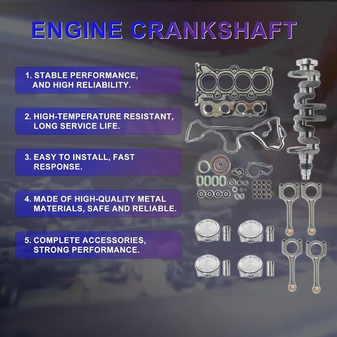 G4NA 2.0L Rebuil Rebuild Kit W/Crankshaved Piston Fits for Hyundai Elantra Tucson ، Kia Forte Soul 2014 2015 2017 2018 2018 2019 2.0L L4 DoHC OE 623V6-2EH00 20910-2EA00 23410-2E500 in Saudi Arabia