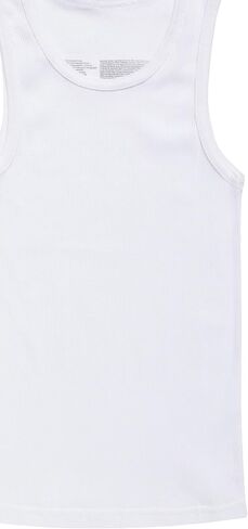 Calvin Klein Boys' Cotton Tank Top Undershirt Multipack, White, Medium in Saudi Arabia