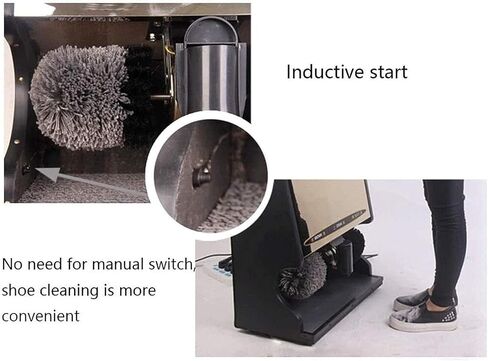 100W Automatic Shoe Polisher - Electric Shoe Cleaner with Low Noise Induction Brush - Perfect for Hotels & Commercial Use - Fast & Efficient Shoe Care Solution in Saudi Arabia