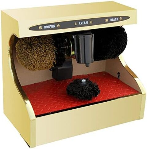 Automatic Shoe Polisher Machine - Electric Induction Polisher for Home & Commercial Use - Fast, Convenient, and Efficient Shoe Cleaning (Black) in Saudi Arabia