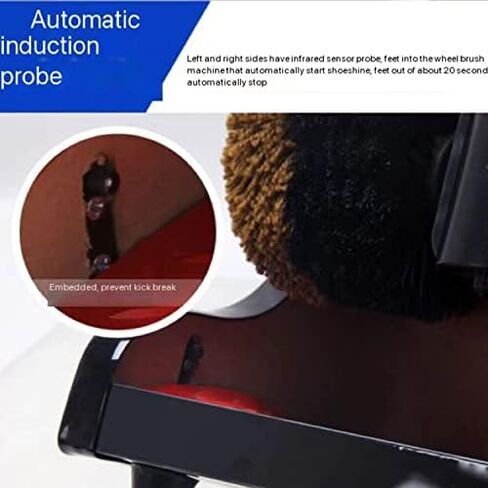 Automatic Shoe Polisher Machine - Electric Induction Polisher for Home & Commercial Use - Fast, Convenient, and Efficient Shoe Cleaning (Black) in Saudi Arabia