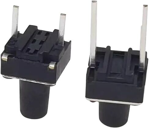 Micro Tactile Push Button Switch, 2-Pin DIP, Momentary Contact, 100-Pack (6x6x4.3) in Saudi Arabia