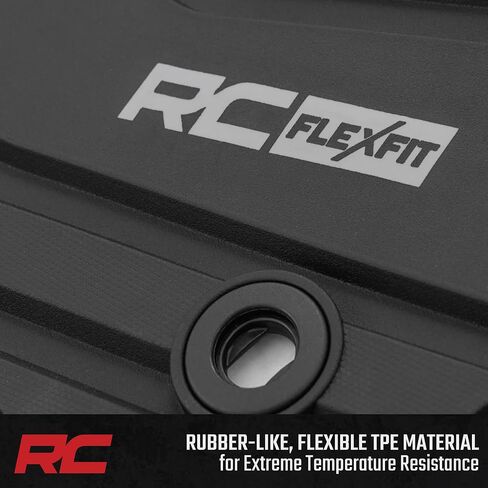 Country Country All Weather Flex Floor Flats for Toyota Land Cruiser (2024-2025)-درع أرضي مرن غير مرن ، مقاوم للماء ، مجموعة أمامية وخلفية in Saudi Arabia