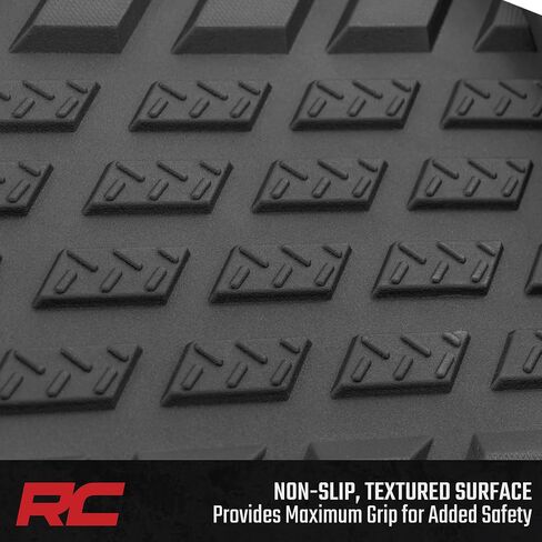 Country Country All Weather Flex Floor Flats for Toyota Land Cruiser (2024-2025)-درع أرضي مرن غير مرن ، مقاوم للماء ، مجموعة أمامية وخلفية in Saudi Arabia