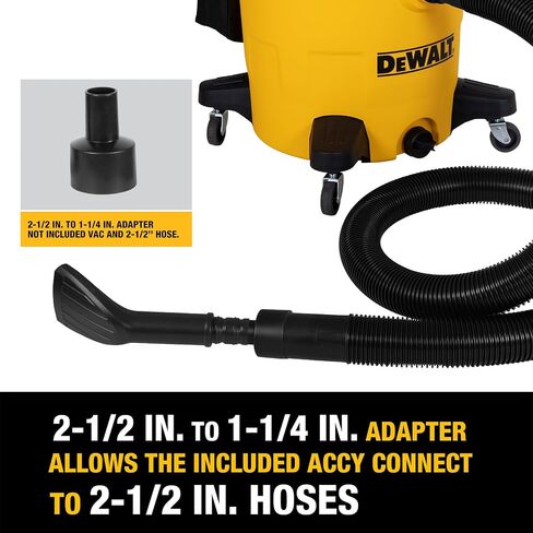 DEWALT Car Cleaning Accessory Kit, 8PCS Wet/Dry Vacuum Attachments for Efficient Cleaning, Compatible with Most Wet/Dry Vacs, DXVA13-0801 in Saudi Arabia