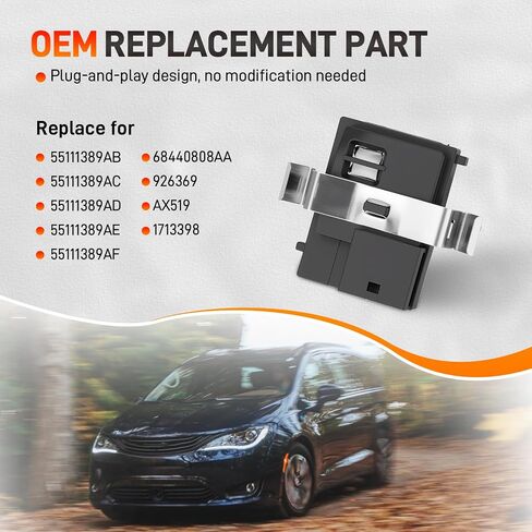 55111389AF مستشعر الرطوبة HVAC متوافق مع Jeep Grand Cherokee Compass ، Dodge RAM 1500 Durango Challenger Charger Journey Dart ، Pacifica Voyager 200 300 ، 2011-2023 ، استبدل# 926-369 55111389AD in Saudi Arabia