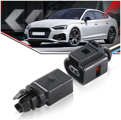Outside Ambient Air Temperature Sensor with Plug 8Z0820535 + 1J0973702 Compatible with Audi A4 A6 A7 Q5 Q7 | VW Golf Jetta Passat in Saudi Arabia