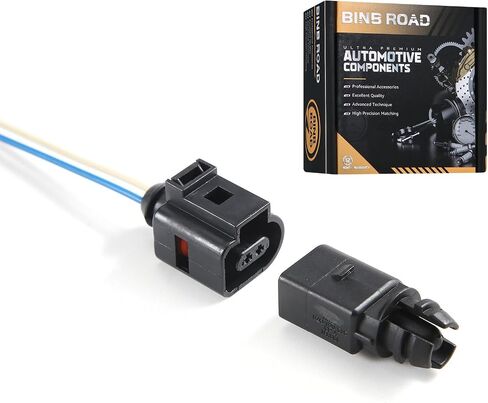 Outside Ambient Air Temperature Sensor with Plug 8Z0820535 + 1J0973702 Compatible with Audi A4 A6 A7 Q5 Q7 | VW Golf Jetta Passat in Saudi Arabia
