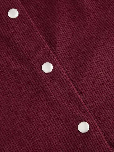 CIDER Skirts for Women Corduroy Midi A Line Ruffle Button Front Mid Waist Solid Casual Skirt in Saudi Arabia