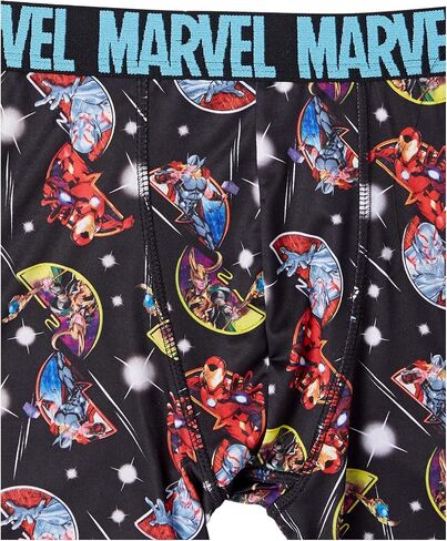 Marvel Boys Avengers مع مطبوعات بطل متنوعة بما في ذلك Iron Man و Hulk و Thor & More في الحجم 4 و 6 و 8 و 10 و 12 ملخصات الملاكمة ، ملاكمة رياضية 7 عبوات - Avengers Classic ، 12 US in Saudi Arabia