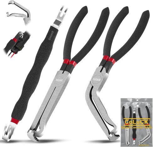 3PCS CLECTRICAL DISCLONCT CLIRS 37960،37980 CONSTRICAL CONNECTOR CHONCHENCENT CHONCHENT ، 60 درجة ، فاصل موصل كهربائي 13120 ، أداة إزالة الموصل ، أدوات كهربائية للسيارات in Kuwait