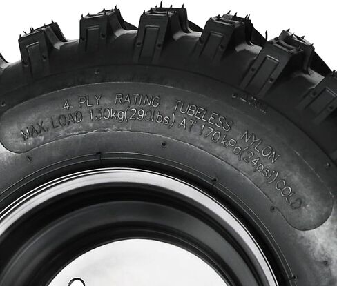 2 حزمة 13x4.10-6 مجموعة العجلات ومجموعة طقم ، إطارات النايلون التي لا أنبكر من 4 طواف مع محور محور خلفي 3-ستود 23T ل GO KART ATV ​​MINI TRACK DUEN DUEN in Saudi Arabia
