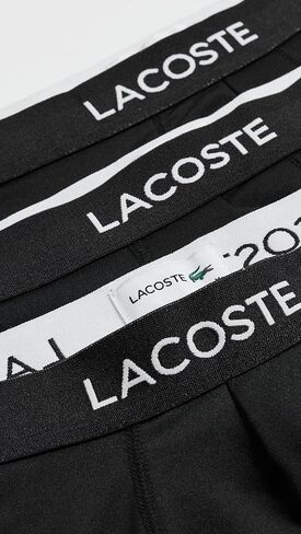 Lacoste Men's Microfiber Trunks 3 Pack in Saudi Arabia