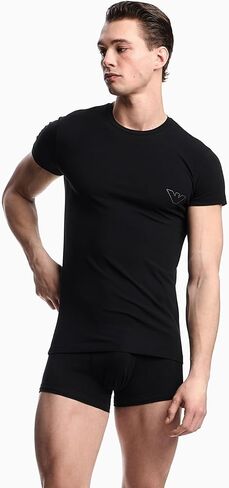 Emporio Armani Men's Mega Logo T Shirt and Trunk Set in Saudi Arabia