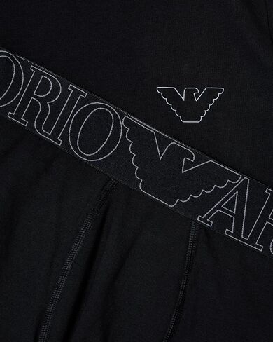 Emporio Armani Men's Mega Logo T Shirt and Trunk Set in Saudi Arabia