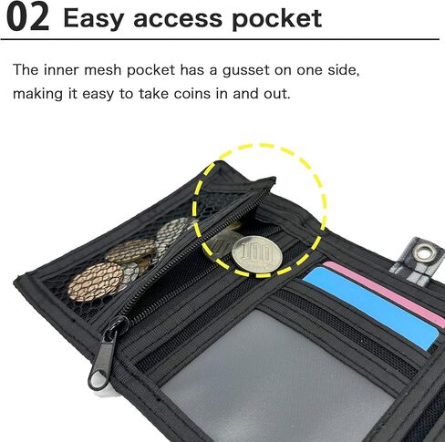 BayRoot Wallet for kids boys juniors coin purse neck strap compact lightweight camouflage (Gray) in Saudi Arabia