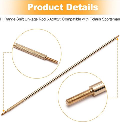 Hi Range Shift Linkage Rod 5020823 Compatible with Polaris Sportsman 500 400 335 - Gold in Saudi Arabia