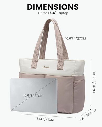 LOVEVOOK Puffer Tote Bag for Women, Lightweight Work Bag, Travel Tote Bag, Large Shoulder Handbag for Teacher, Nurse, Daily in Saudi Arabia