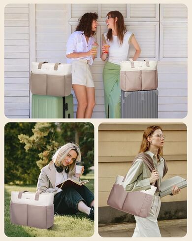 LOVEVOOK Puffer Tote Bag for Women, Lightweight Work Bag, Travel Tote Bag, Large Shoulder Handbag for Teacher, Nurse, Daily in Saudi Arabia