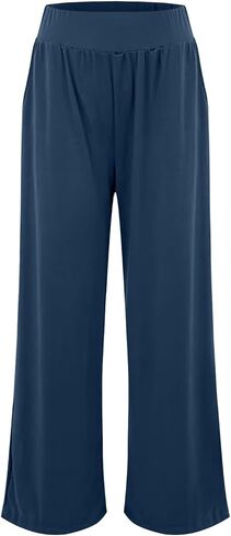 Wide Leg Yoga Pants for Women Comfy Travel Pant Loose Casual Jogger Workout Sweatpant Cozy Lounge Pajama with Pockets in Saudi Arabia