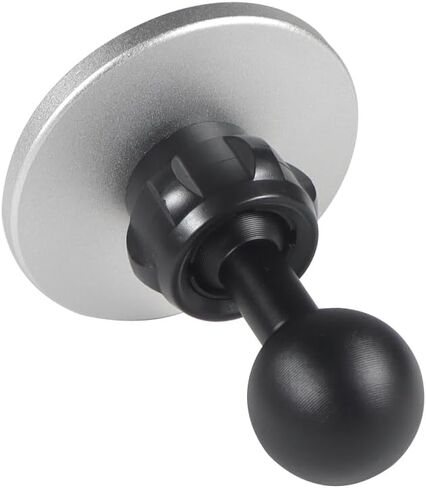 Aluminum Alloy Magnetic Mount Magnetic Base with 17mm Ball Head Hole Compatible with Iphone 14 13 12 for Magsafe Socket Mobile Phone Bracket Magnet Holder (Black) in Kuwait