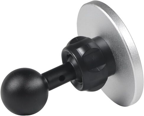 Aluminum Alloy Magnetic Mount Magnetic Base with 17mm Ball Head Hole Compatible with Iphone 14 13 12 for Magsafe Socket Mobile Phone Bracket Magnet Holder (Black) in Kuwait