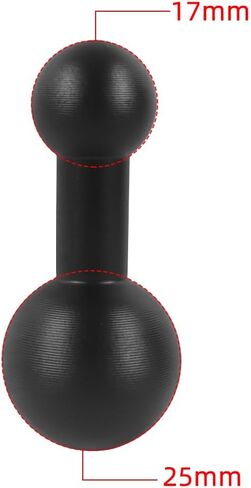 Aluminum Alloy Magnetic Mount Magnetic Base with 17mm Ball Head Hole Compatible with Iphone 14 13 12 for Magsafe Socket Mobile Phone Bracket Magnet Holder (Black) in Kuwait