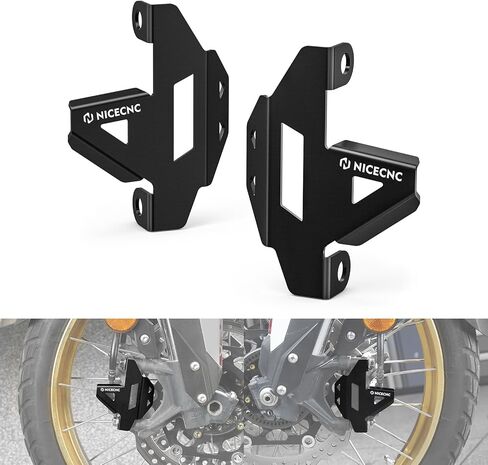 NICECNC Front Brake Caliper Guard Compatible with Honda CRF1100L Africa Twin 2021-2025, CRF1000L Africa Twin Adventure Sports 2016-2019, CRF1100L Africa Twin 2021-2025, See Fitment in Kuwait