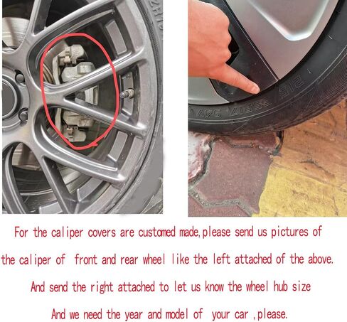 Yellow 4Pcs Aluminum Alloy Brake Caliper Covers Compatible with Range Rover/Land Rover Front &Rear Performance Automotive Accessory in Saudi Arabia