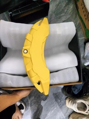Yellow 4Pcs Aluminum Alloy Brake Caliper Covers Compatible with Range Rover/Land Rover Front &Rear Performance Automotive Accessory in Saudi Arabia