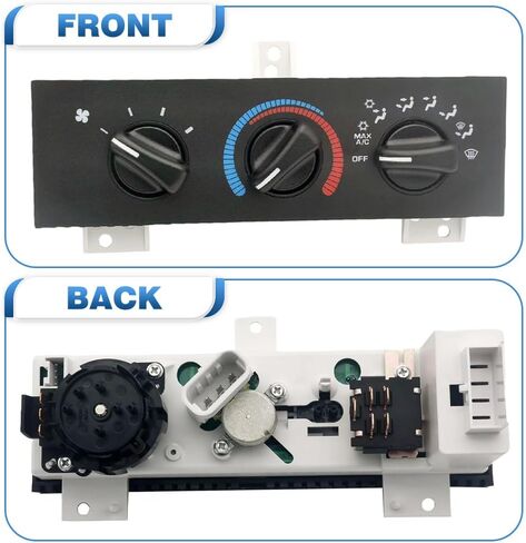 وحدة التحكم في المناخ ، 1PC CAR CAR COR CONTER CONTRY SWITCH ، متوافق مع Dodge RAM VAN 6 CYL 3.9L ، 8 CYL 5.2L ، 8 CYL 5.9L 1998-2003 55055459AE ، 55055459AF in Kuwait
