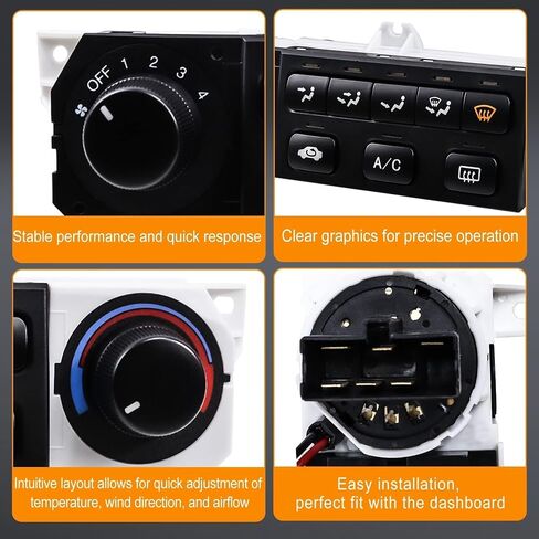 79600-S84-A01ZA Heater AC لوحة مفتاح التحكم في المناخ متوافقة مع Honda Accord 1998-2000 مع Honda Odyssey 1998-2004 استبدال 599-268 ، 79600-S84-A01ZA in Saudi Arabia