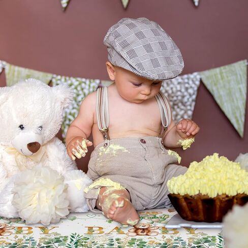 3 Packs We Can Bearly Wait Baby Shower Tablecloth Decorations Teddy Bear Table Cover Balloon Bear Plastic Tablecloth for Bear Theme Birthday Baby Shower Party Decor, 54 x 108 Inch() in Kuwait