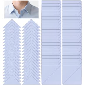 Polo Shirt Collar Stays, 120Pcs Plastic Collar Stays Self-Adhesive Inserts for Dress Shirts, No Curl Triangle Anti-Warping Edge Suitable for Men & Women Casual & Formal Wear in Kuwait