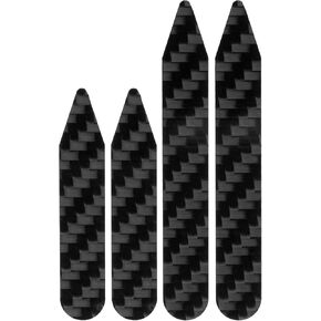 Real Carbon Fiber Collar Stays for Men - 2 Pairs (2" & 2.75") - Ultra-Thin, Travel-Friendly, Metal-Free Shirt Collar Support in Saudi Arabia