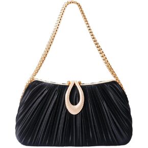 Gold Clutch Purses for Women - Elegant Sparkling evening bags for Wedding Galas, Prom Nights, Cocktail Parties& Formal Events in Kuwait