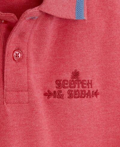 Scotch & Soda Boys' Classic Polo, Short Sleeve Collared Shirt, Embroidered Logo in Saudi Arabia