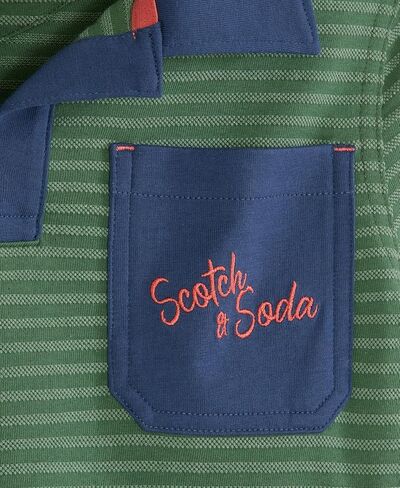 Scotch & Soda Boys' Classic Polo, Short Sleeve Collared Shirt, Embroidered Logo in Saudi Arabia