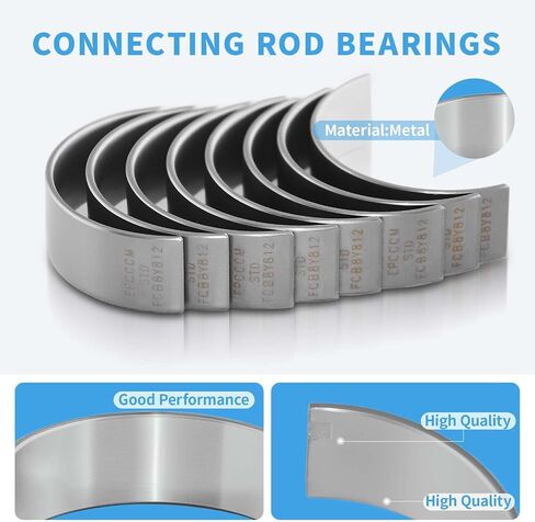 8PCS 23060-2E005 Connecting Rod Bearings Set for 2013-2021 Hyundai Elantra Tucson for Kia Soul Forte 1.8L 2.0L Engine Replace 23060-2E100 in Saudi Arabia