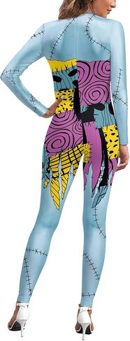 Halloween Bodysuit for Women 3D Print Funny Skinny Back Zipper Costumes for Theme cosplay in Saudi Arabia