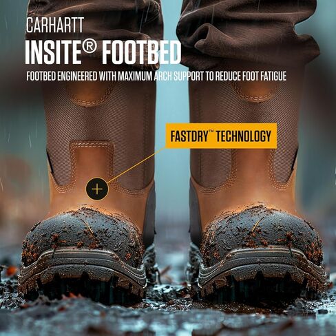 Carhartt Ironwood 11 "Wellington Work Boots for Men ، Haterproof ، ASTM معتمد لمقاومة EH & Slip in Saudi Arabia