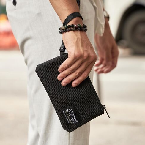 Manhattan Portage Union Pouch Wide CORDURA® Ballistic Fabric Black Label Accessories Carry Case With Wristlet Strap in Saudi Arabia