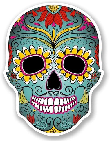 Mexican Sugar Skull Round Metal 0.75" Lapel Pin Hat Shirt Pin Tie Tack Pinback in Saudi Arabia